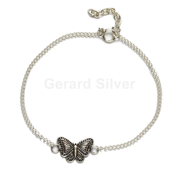 Pulsera Plata Mariposa 