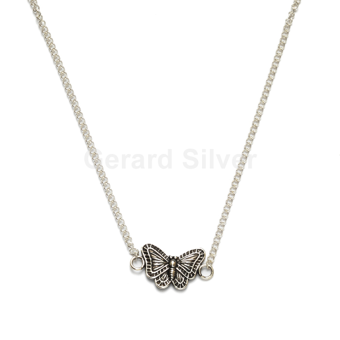 Collar Plata Mariposa 