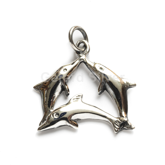 Colgante Plata Delfines