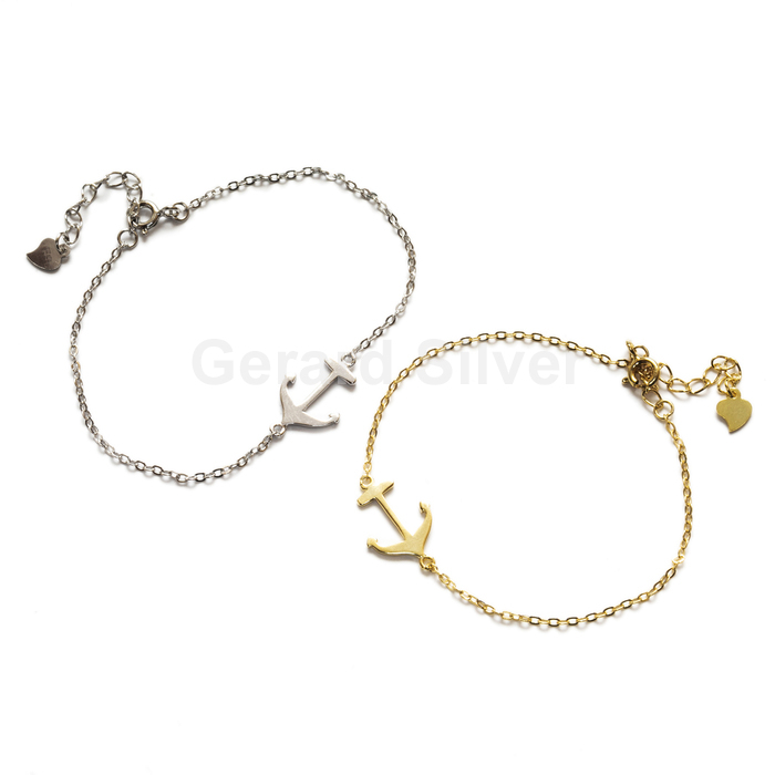 Pulsera Plata Ancla 