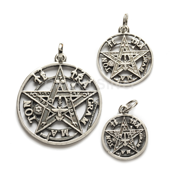 Colgante Plata Tetragramatón Varias Medidas