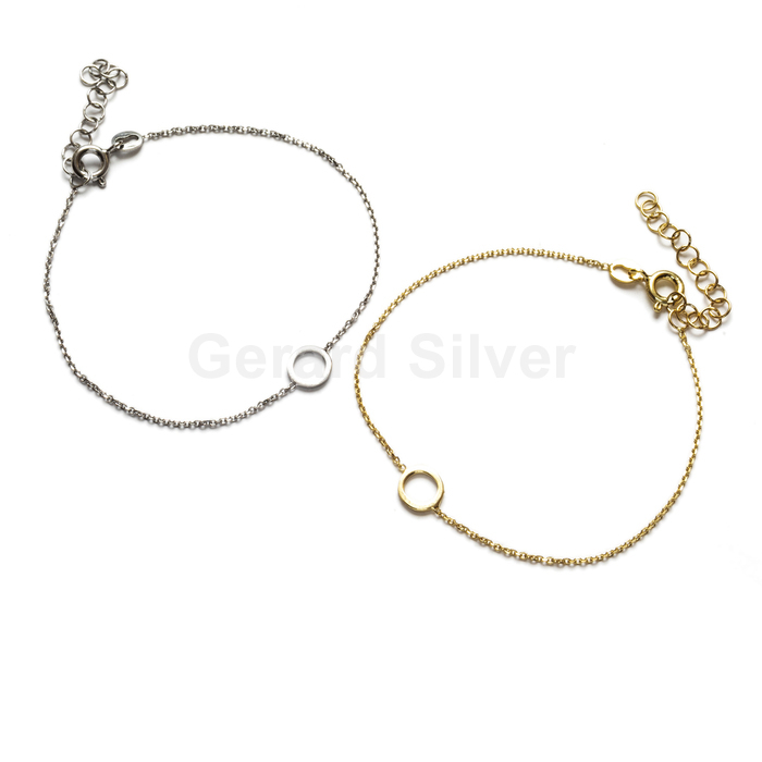 Pulsera Plata Círculo 