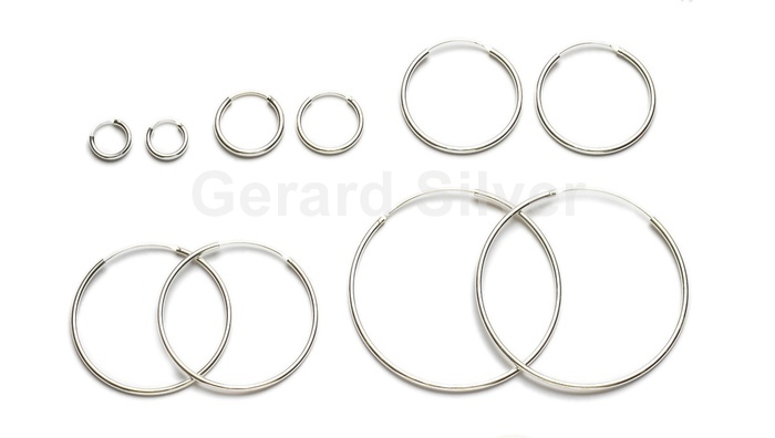 Aros Plata 2mm Diferentes Medidas