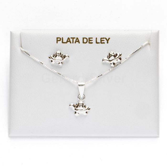 Conjunto Plata Tortuga 