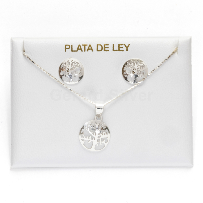 Conjunto Plata Árbol de la Vida