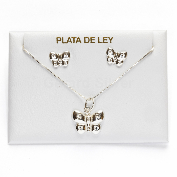 Conjunto Plata Mariposa