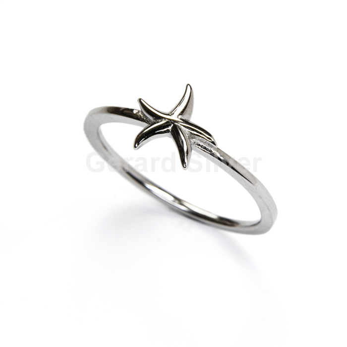 Anillo Plata Estrella de Mar