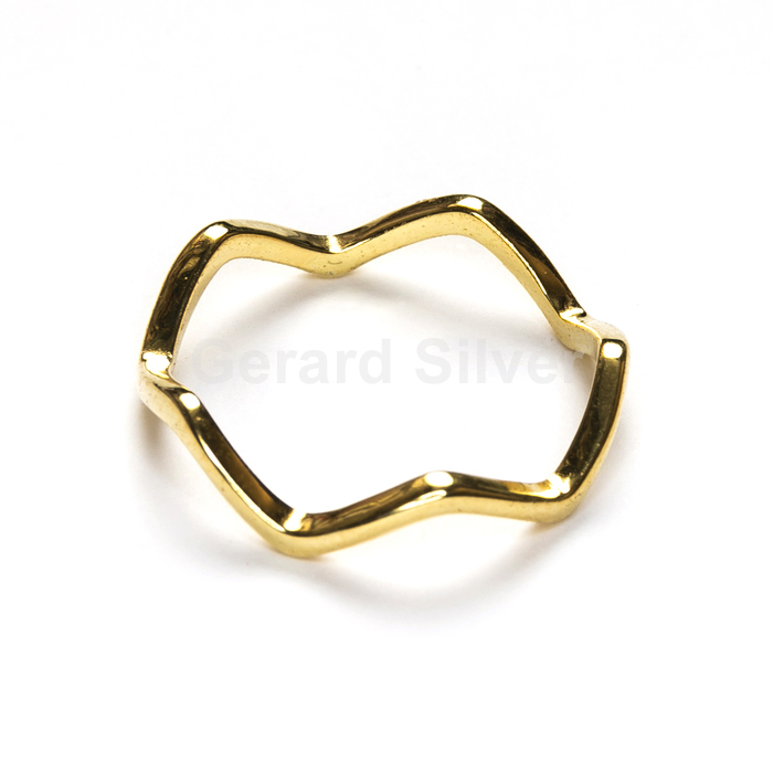 Anillo Plata Ondas