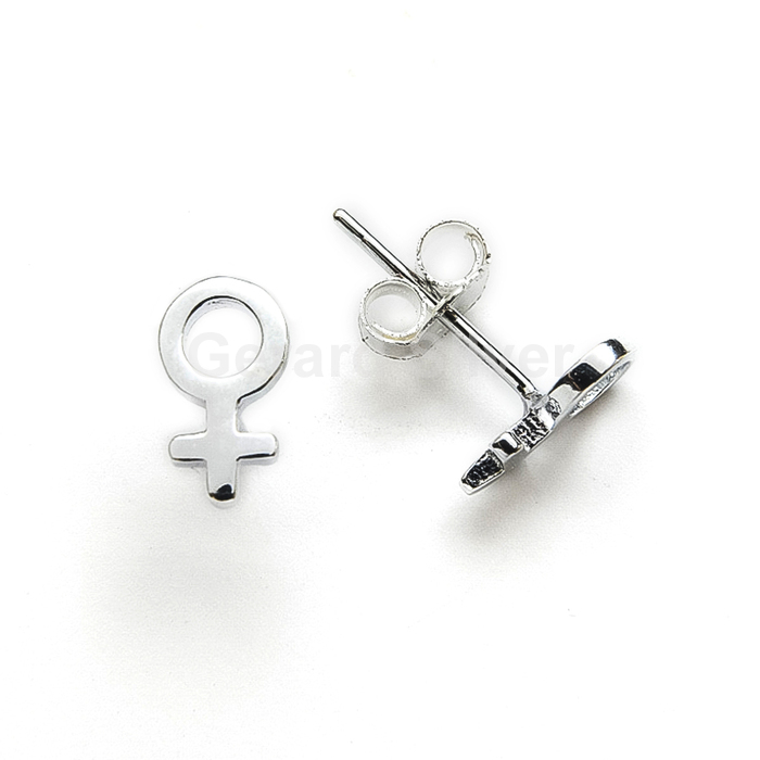 Pendiente Plata Símbolo de la Mujer 
