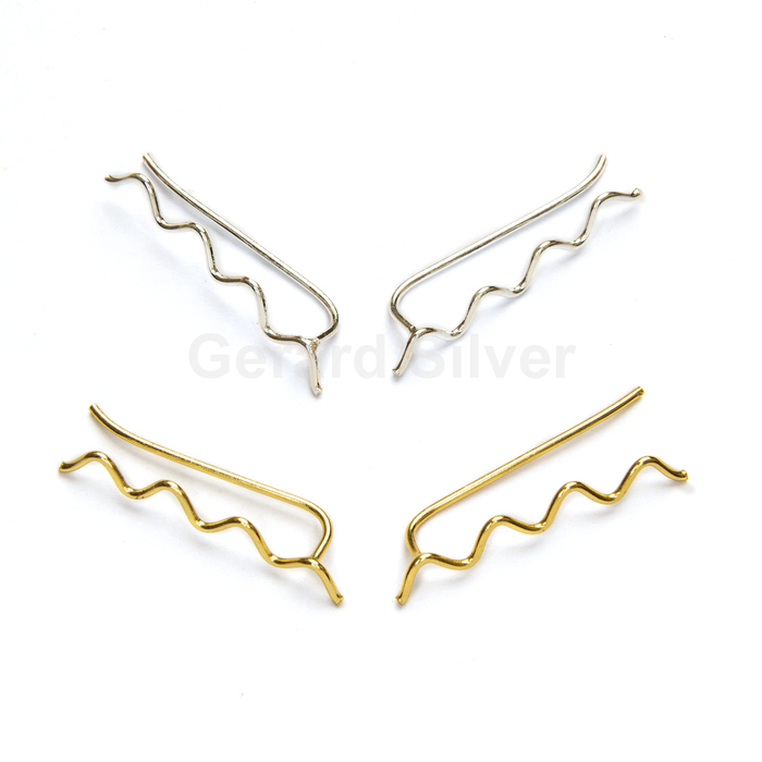 Trepador en Plata Zig Zag 