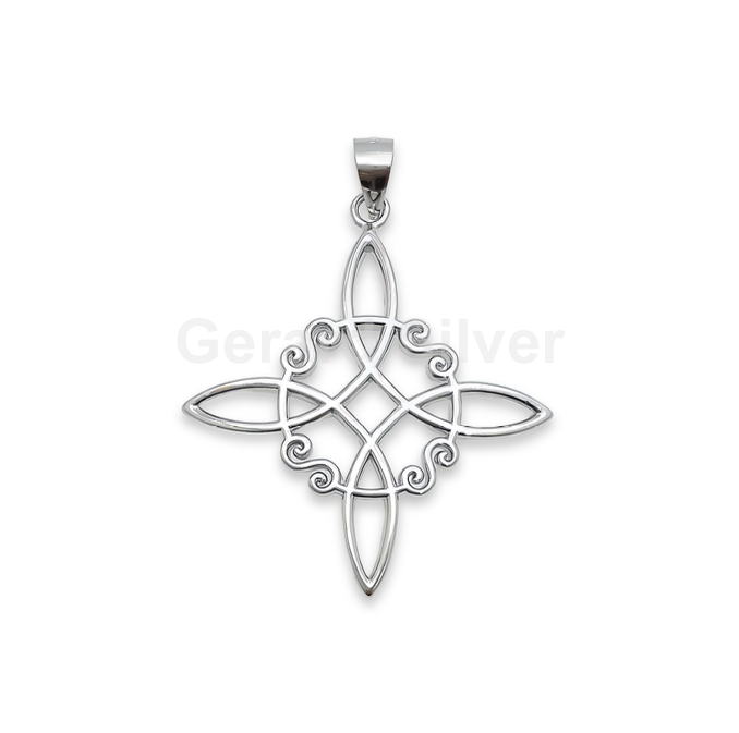 Colgante de Plata Nudo de Bruja 