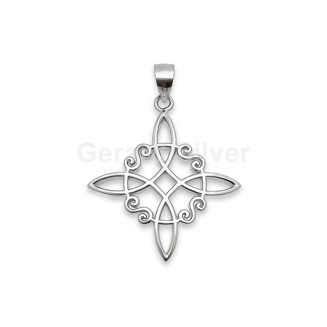 Colgante de Plata Nudo de Bruja 