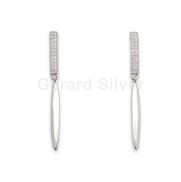 Pendiente Plata y Circonitas 