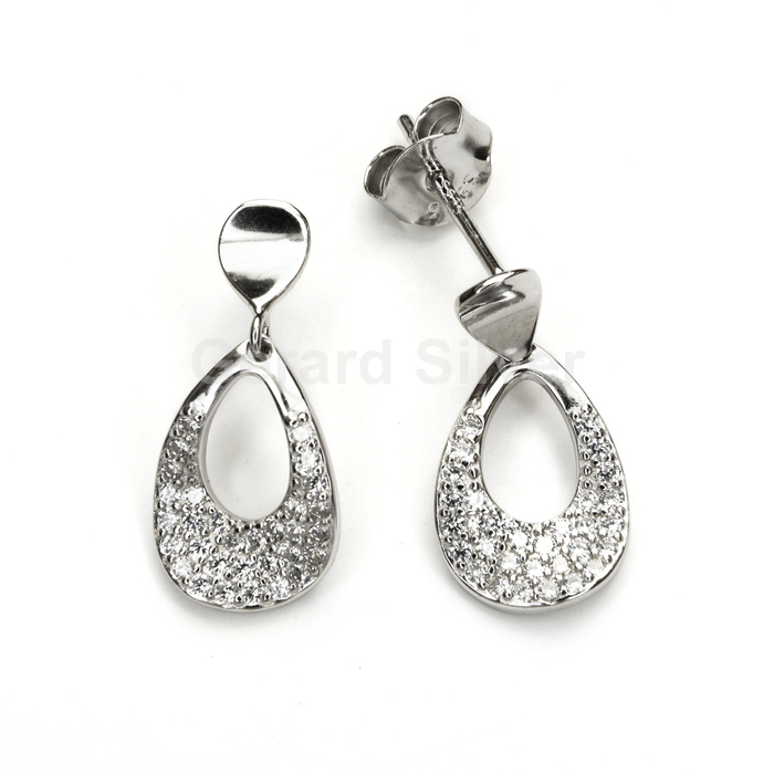 Pendiente Plata y Circonitas 