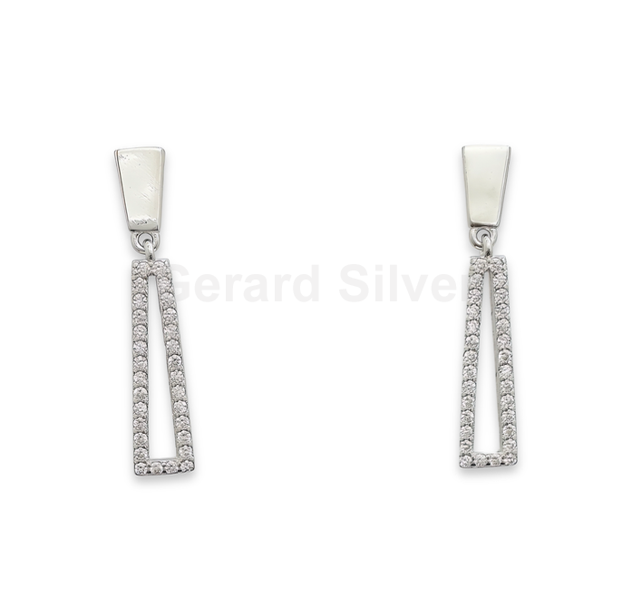 Pendiente de Plata y Circonita 