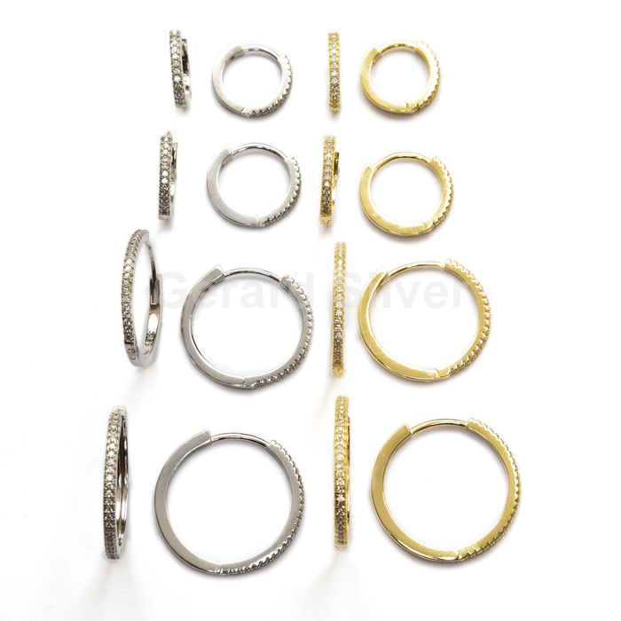 Aros en Plata y Circonitas 