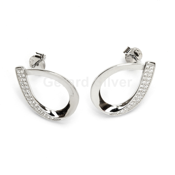 Pendiente Plata y Circonita 