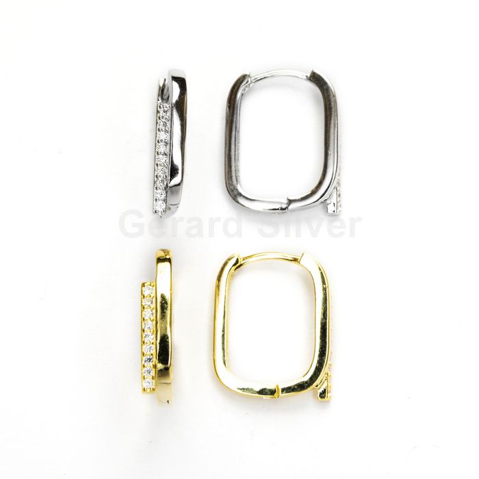 Aros en Plata y Circonitas 