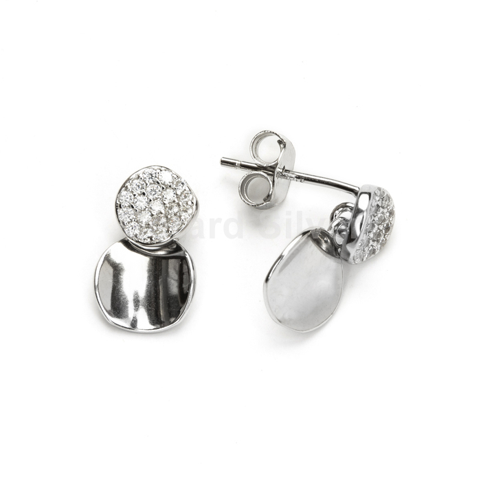 Pendiente de Plata y Circonita 