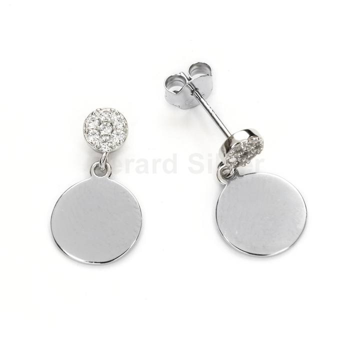 Pendiente de Plata y Circonita 