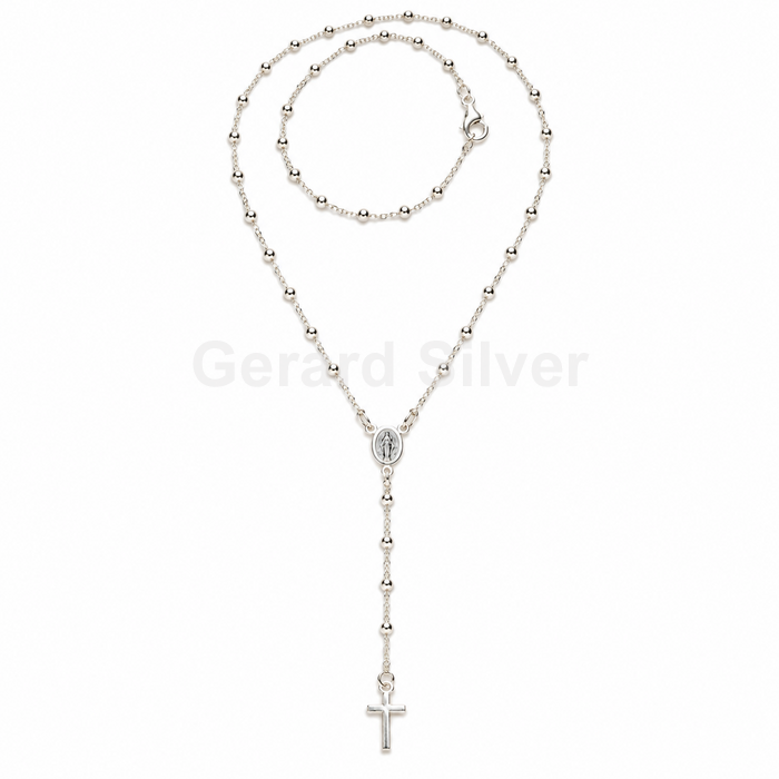 Collar Rosario en Plata 
