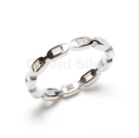 Anillo de Plata Eslabón 