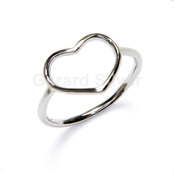 Anillo de Plata Corazón 