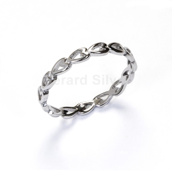 Anillo de Plata Corazón 