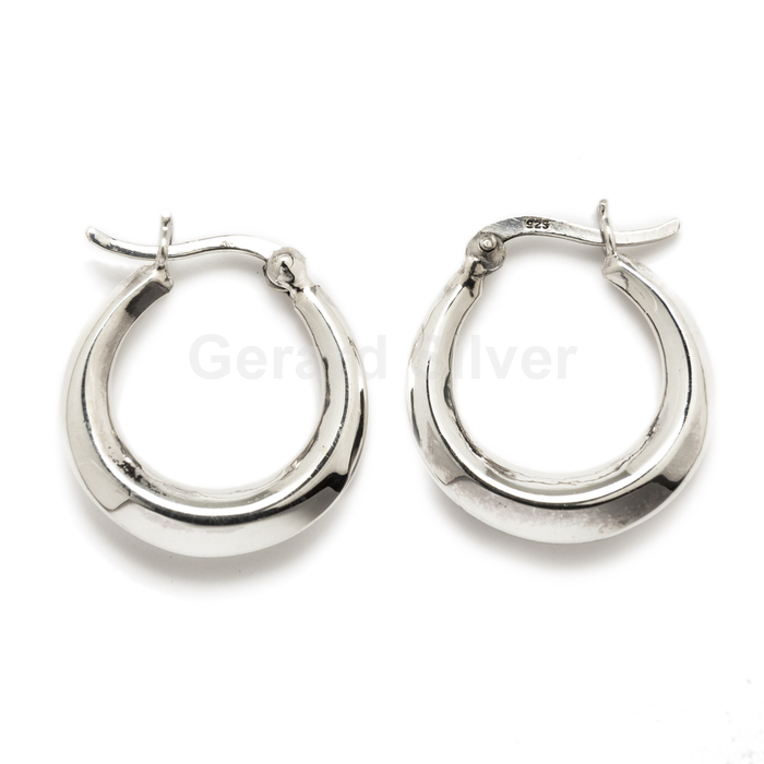 Aros en Plata con Cierre de Clic 