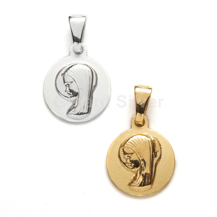 Colgante de Plata Virgen Joven  