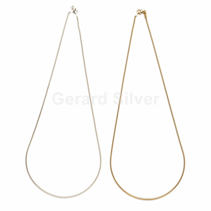 Cadena de Plata Cola de Topa 1.20 MM 