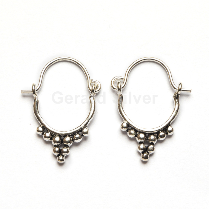 Pendiente de Plata Estilo Hippie 