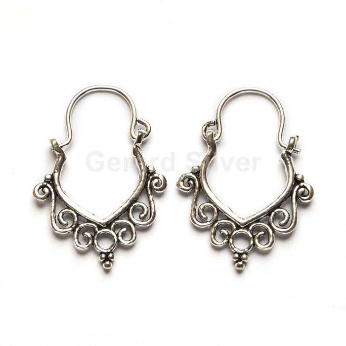 Pendiente de Plata Estilo Hippie 