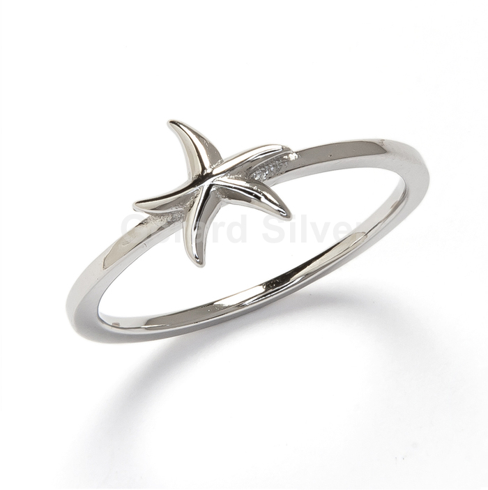 Anillo de Plata Estrella de Mar 