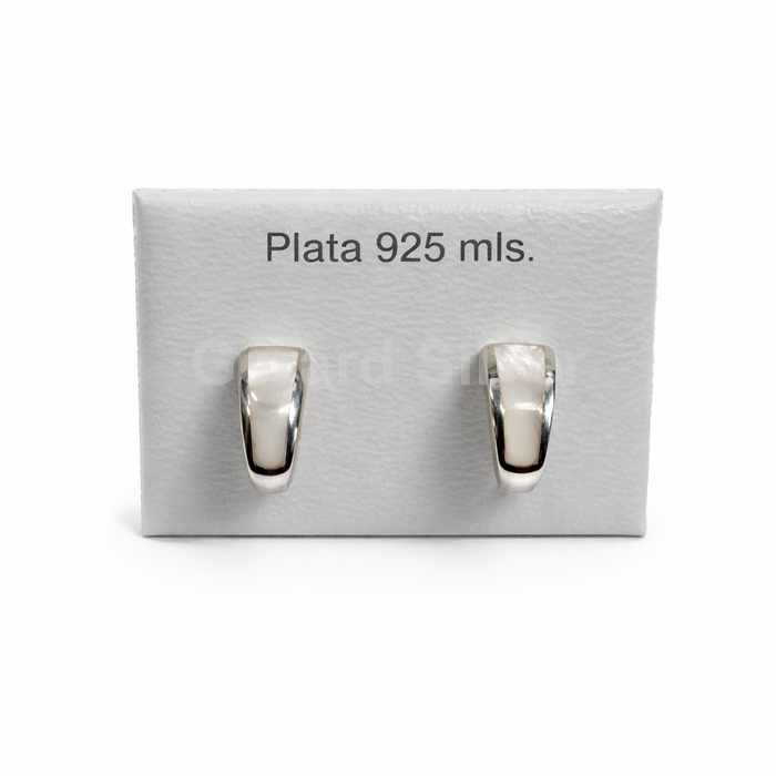 Pendiente de Plata y Nácar 