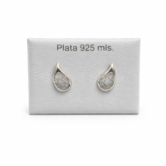 Pendiente de Plata y Nácar 