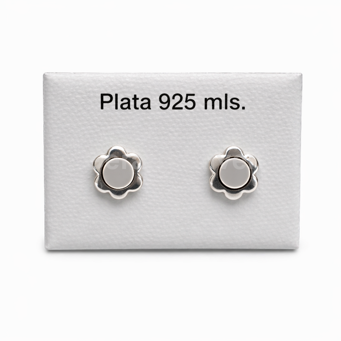 Pendiente de Plata y Nácar 