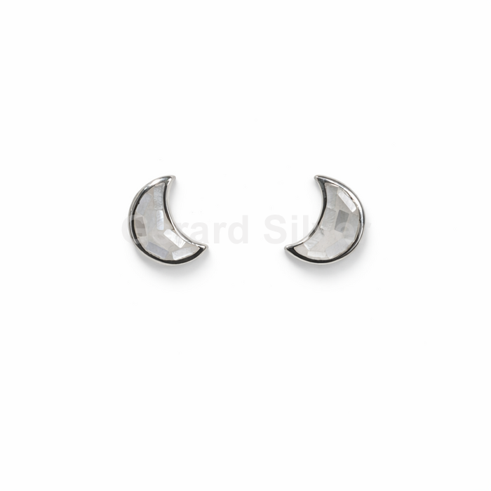 Pendiente de Plata y Nácar Luna 