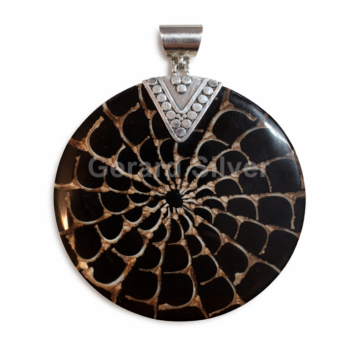 Colgante de Plata y Resina 