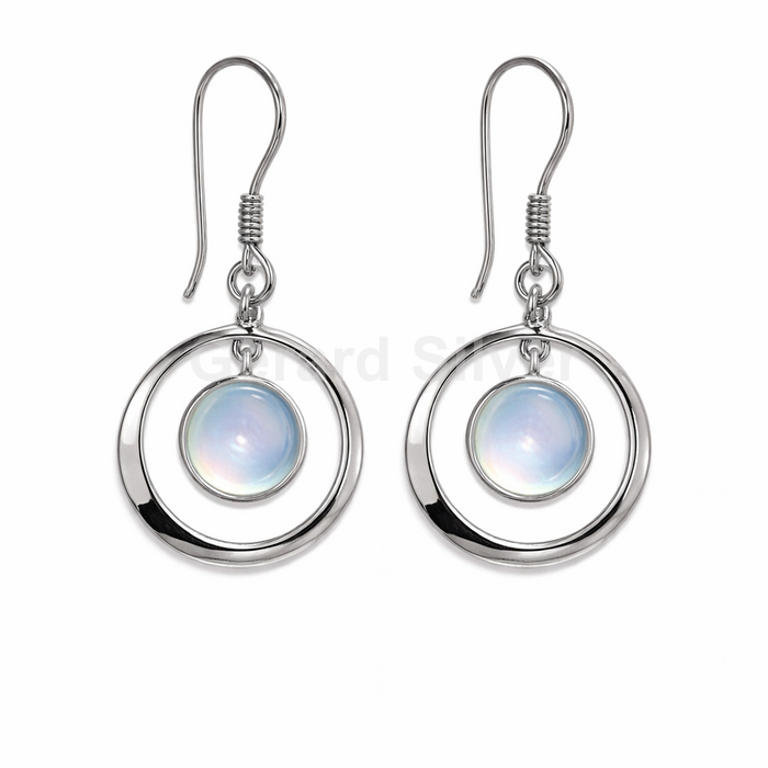 Pendiente de Plata y Nácar 