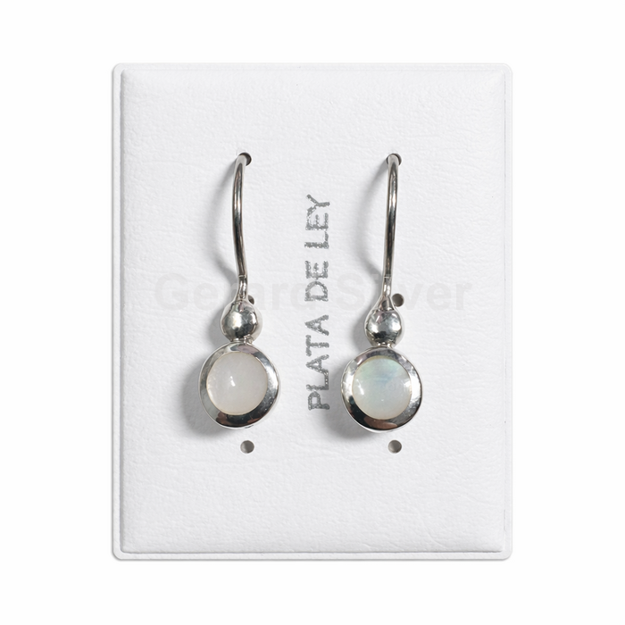 Pendiente de Plata y Nácar 