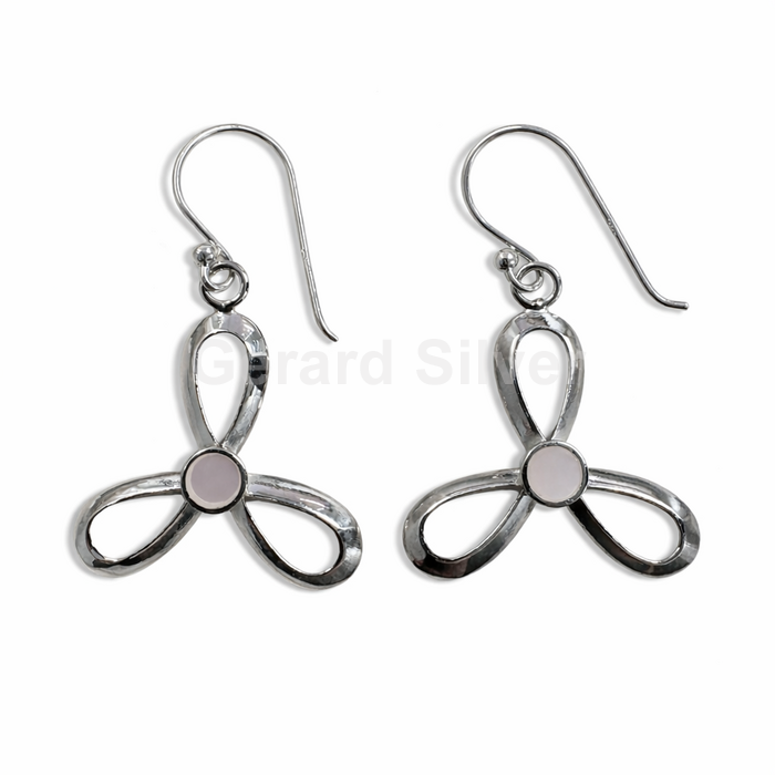 Pendiente de Plata y Nácar 