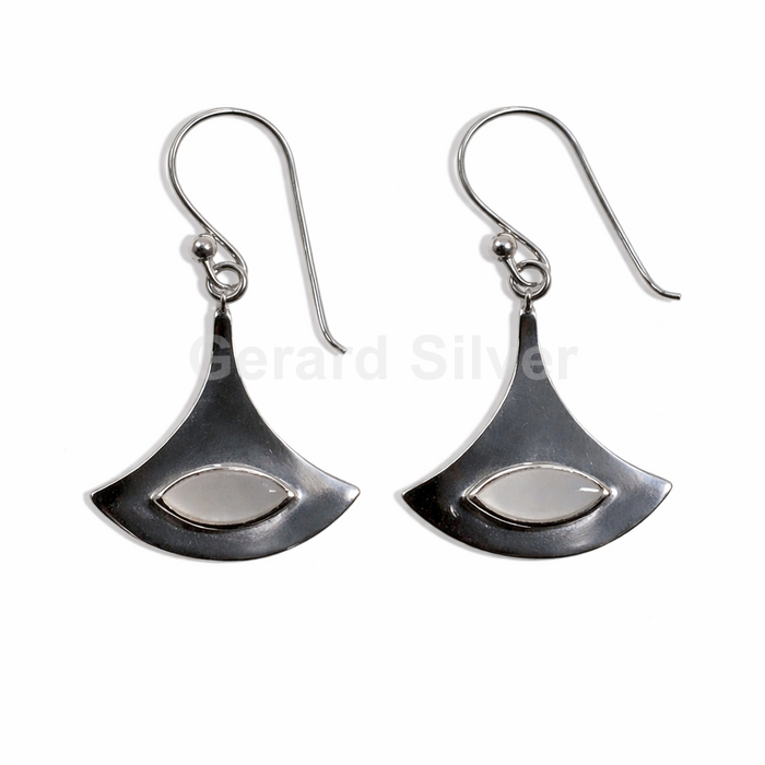 Pendiente de Plata y Nácar 