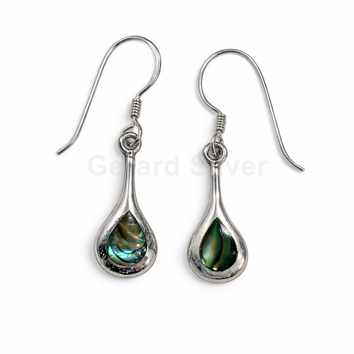 Pendiente de Plata y Abalón 