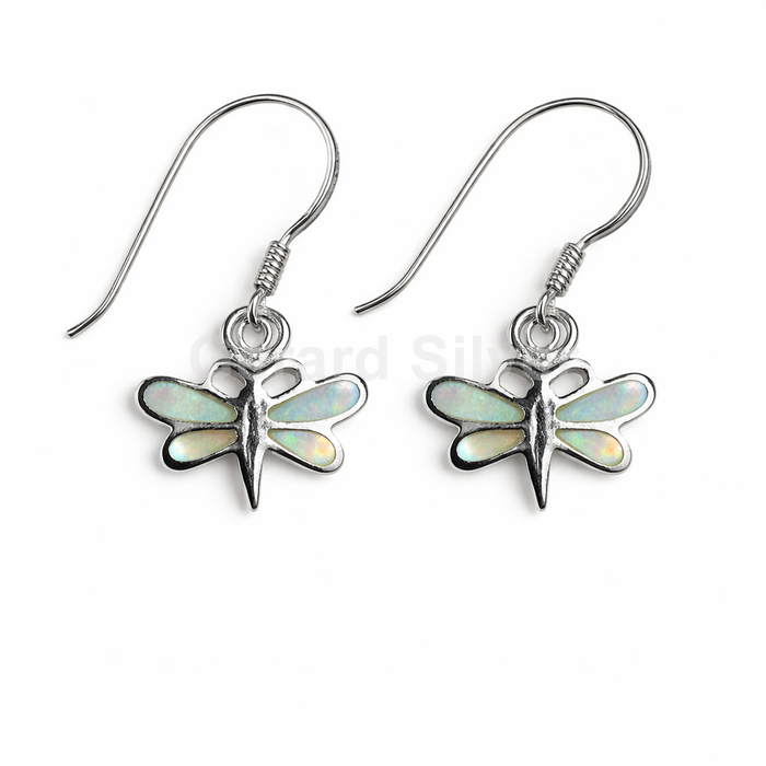 Pendiente de Plata y Nácar Libélula 