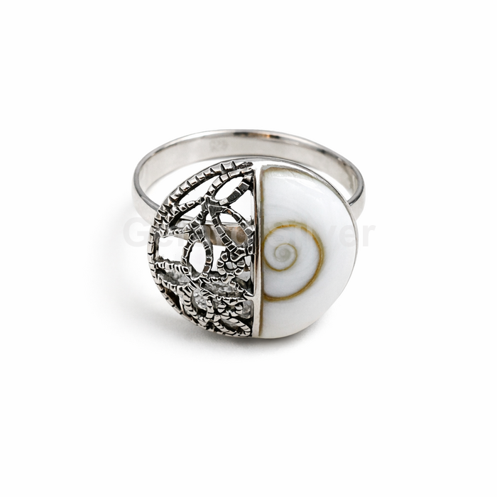 Anillo de Plata y Shiva 