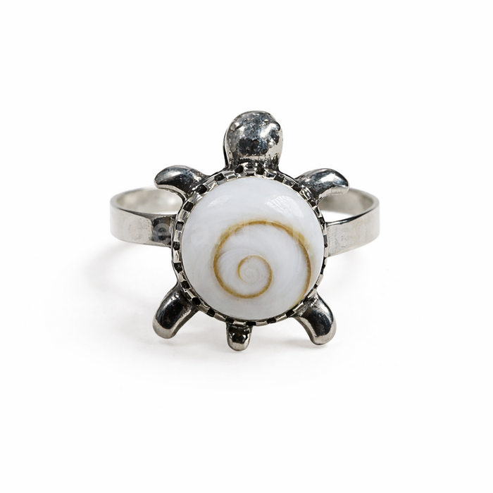 Anillo de Plata y Shiva Tortuga 