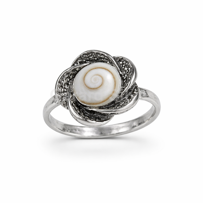 Anillo de Plata y Shiva Rosa 