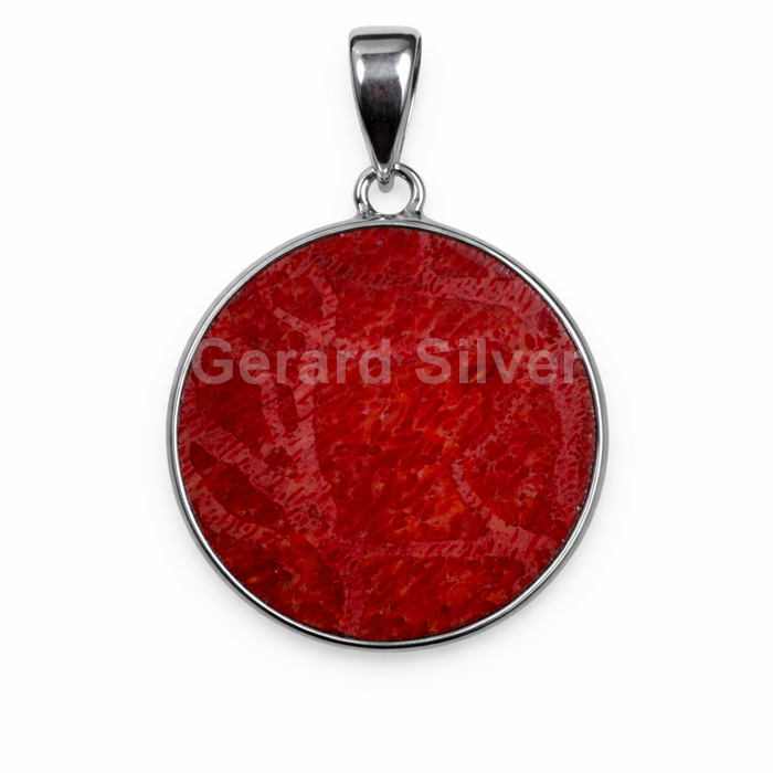 Colgante de Plata y Coral Esponja 
