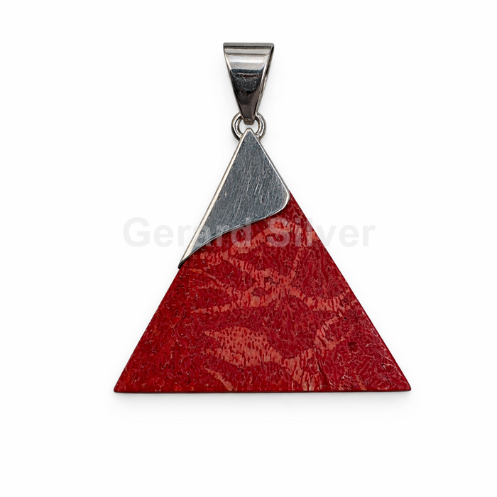 Colgante de Plata y Coral Esponja 